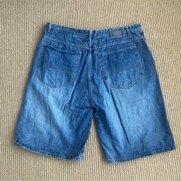 MARITHE FRANCOIS GIRBAUD Jean Shorts Blue Cotton Denim Jorts Men’s SZ 42 - Picture 9 of 16